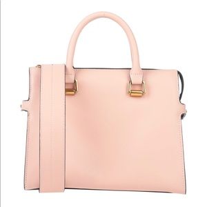 Genuine Leather Pink Handbag